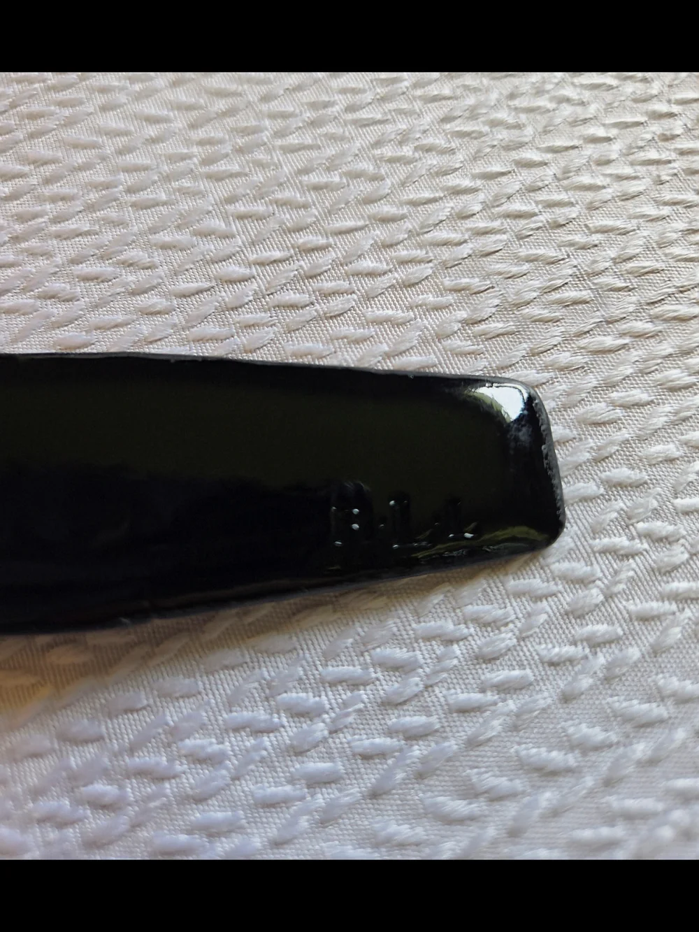 Ralph Lauren Classic Black Patent Leather Ladies's Belt with Silver Buckle